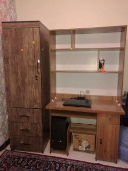 کمد و میز کامپیوتر و کتابخانه