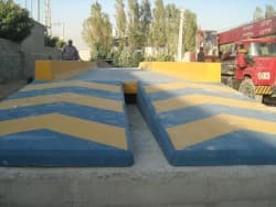 فروش و نصب انواع  باسكول 80 تن روی زمین – لبه دار (مدل P51)  و باسکول 60 تن روی زمین