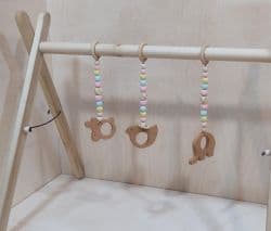 پلی جیم اسباب بازی چوبی مناسب سیسمونی و تعویض پوشک