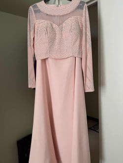 لباس مجلسی دخترانه صورتی سایز 38