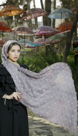  شال نخی پنبه ای