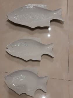 ظرف پذیرایی ماهی مجموعه 3 عددی