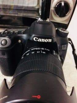 فروش دوربين كانن 70d با لنز135-18ژاپن 
