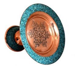 شیرینی خوری مسی فیروزه کوبی