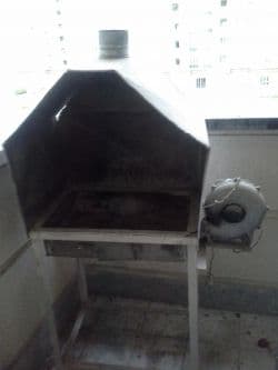 منقل جگرکی ایستاده با فن برقی