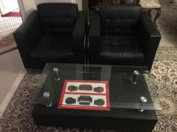 میز و صندلی ست چرمی