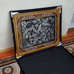تابلو خاتم کاری گل و مرغ
