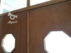 شش عدد درب چوبی جنس چوب گردو با سه عدد چارچوب دولنگه